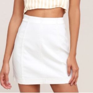 We the Free Denim Modern Femme Mini Skirt